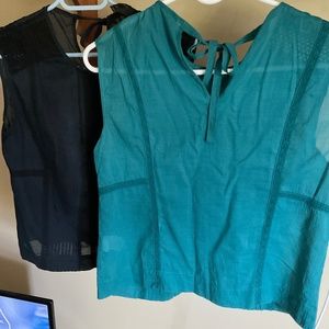 Lot of Two JCrew Sleeveless Tops in Size 6